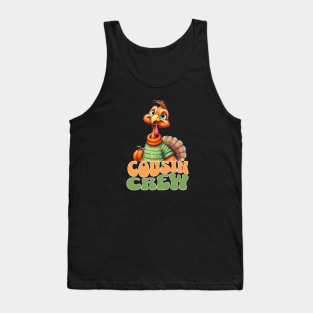 Funny Cousin Crew Thanksgiving Groovy Retro Design Tank Top